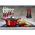Hrnec Berlingerhaus s mramorovým povrchem a poklicí 24 cm Burgundy Metallic Line BH-1257