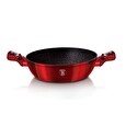 Pekáč Berlingerhaus kulatý s mramorovým povrchem a poklicí 28 cm Burgundy Metallic Line BH-1263