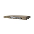 Tenda TEF1126P-24-410W PoE AF / AT switch - 24x PoE 100 Mb/s + 2x Uplink 1Gb/s RJ45/SFP,PoE+ 370W