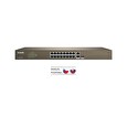 Tenda TEF1218P-16-250W PoE AT WebSmart switch - 16x PoE 100 Mb/s + 2xUplink 1Gb/s RJ45/SFP,PoE+ 230W