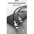 Baseus Cafule Series nabíjecí / datový kabel USB-C na Lightning PD 20W 2m, černá