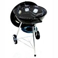 LANDMANN gril na dřevěné uhlí BBQ, mobilní, grilovací plocha o průměru 38 cm
