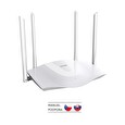 Tenda TX3 AX1800 WiFi6 Router, 1x GWAN, 3x GLAN, IPv6, 4x 6dBi, WPA3, Alexa, CZ App, Bonding