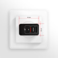 Axagon ACU-QS24, QC & SMART nabíječka do sítě 24W, 2x USB-A port, QC3.0/AFC/FCP + 5V/1.2A