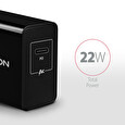 Axagon ACU-PD22, PD nabíječka do sítě 22W, 1x USB-C port, PD3.0/QC3.0/AFC/FCP/Apple
