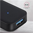 Axagon HUE-L1A, 4x USB 3.2 Gen 1 TRAVEL hub, kabel USB-A 20cm