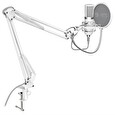 SPC Gear mikrofon SM950 Onyx White Streaming microphone / USB / polohovatelné rameno / pop filtr / bílý