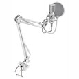 SPC Gear mikrofon SM950 Onyx White Streaming microphone / USB / polohovatelné rameno / pop filtr / bílý