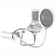 SPC Gear mikrofon SM950 Onyx White Streaming microphone / USB / polohovatelné rameno / pop filtr / bílý