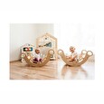 Houpačka Elis design Montessori Natur 5v1 bezbarvý lak