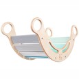Houpačka Elis design Montessori duhová, 5v1 pro kluky - tyrkysová