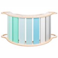 Houpačka Elis design Montessori duhová, 5v1 pro kluky - tyrkysová