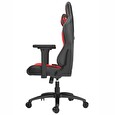 SPC Gear SR400 RD herní židle imitace kůže černočervená