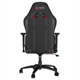SPC Gear SR400 RD herní židle imitace kůže černočervená