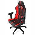 SPC Gear SR400 RD herní židle imitace kůže černočervená