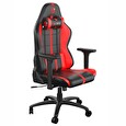 SPC Gear SR400 RD herní židle imitace kůže černočervená