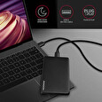 Axagon EE25-SL, USB 3.2 Gen 1 - SATA 6G, 2.5" SLIDE box, bezšroubkový, černý