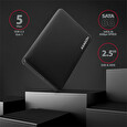 Axagon EE25-SLC, USB-C 3.2 Gen 1 - SATA 6G 2.5" SLIDE box, bezšroubkový, černý