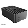 Akasa case Maze, pro Raspberry Pi 4, hliník, černá