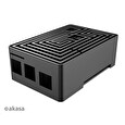 Akasa case Maze, pro Raspberry Pi 4, hliník, černá
