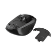 Trust YVI/Kancelářská/Optická/Bezdrátová USB + Bluetooth/Černá-stříbrná
