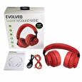 EVOLVEO SupremeSound 4ANC, bezdrátová sluchátka s ANC červená