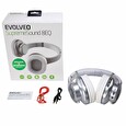 EVOLVEO bezdrátová sluchátka SupremeSound 8EQ, Bluetooth, reproduktor a ekvalizér 2v1, stříbrná