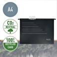 Leitz Ekologické závěsné desky typu "V" Alpha RECYCLE A4, černá