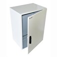 XtendLan 19" venkovní vodotěsný rozvaděč s krytím IP55, 17U, hloubka 450mm, 3-bodový zámek, šedý