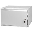 LEXI 19" nástěnný rozvaděč Basic 6U, šířka 520mm, hloubka 450mm, plechové dveře, bez zad, šedý