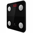 NOERDEN chytrá váha MINIMI Black/ nosnost 150 kg/ Bluetooth 4.0/ 9 tělesných parametrů/ černá/ CZ app