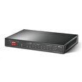 TP-LINK switch TL-SG1210MP. 9xGbE RJ45, 1xSFP/RJ45, 8x PoE+ 123W, fanless