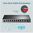 TP-LINK switch TL-SG1210MP. 9xGbE RJ45, 1xSFP/RJ45, 8x PoE+ 123W, fanless