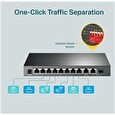 TP-LINK switch TL-SG1210MP. 9xGbE RJ45, 1xSFP/RJ45, 8x PoE+ 123W, fanless