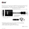 Club3D hub MST USB-C na DisplayPort, 4K60Hz (M/F)