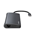 Natec multiport adaptér FOWLER 2 USB-C PD, 3X USB 3.0, HDMI 4K, RJ45, USB-C, SD, MICRO SD