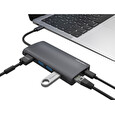 Natec multiport adaptér FOWLER 2 USB-C PD, 3X USB 3.0, HDMI 4K, RJ45, USB-C, SD, MICRO SD