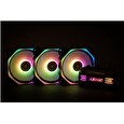 1stCOOL Fan KIT AURA EVO 4 ARGB, 3x HEXA2 ventilátor + ARGB řadič + dálkový ovladač