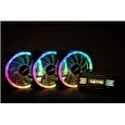 1stCOOL Fan KIT AURA EVO 2 ARGB, 3x Dual Ring ventilátor + řadič + dálkový ovladač