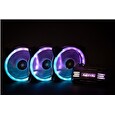 1stCOOL Fan KIT AURA EVO 2 ARGB, 3x Dual Ring ventilátor + řadič + dálkový ovladač