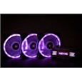 1stCOOL Fan KIT AURA EVO 2 ARGB, 3x Dual Ring ventilátor + řadič + dálkový ovladač
