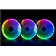 1stCOOL Fan KIT AURA EVO 1 ARGB, 3x Dual Ring ventilátor + ARGB Nano řadič