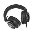 GENESIS herní sluchátka s mikrofonem NEON 750, RGB podsvícení, černé