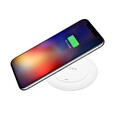 Podložka FIXED Pad pro rychlé bezdrátové nabíjení telefonu, 10W, bílá
