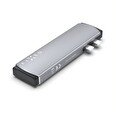 Dokovací stanice FIXED HUB Mac pro MacBooky, 7portový hliníkový šedý