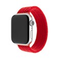 Řemínek FIXED Nylon Strap elastický nylonový pro Apple Watch 38/40mm, velikost L, červený