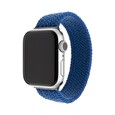 Řemínek FIXED Nylon Strap elastický nylonový pro Apple Watch 38/40mm, velikost L, modrý
