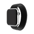 Řemínek FIXED Nylon Strap elastický nylonový pro Apple Watch 42/44mm, velikost L, černý