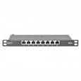 Propojovací panel DIGITUS CAT 6A, stíněný, 8portový, 0,5U, 10 ", černý