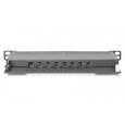 Propojovací panel DIGITUS CAT 6A, stíněný, 8portový, 0,5U, 10 ", černý